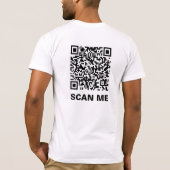 Rick Roll QR-code T-shirt (Achterkant)