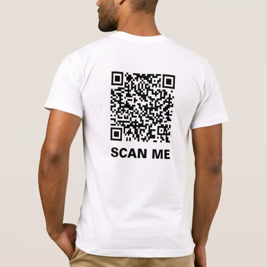 Rick Roll QR-code T-shirt (Achterkant)