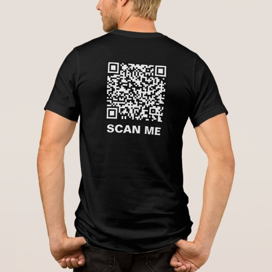 Rick Roll QR Code Tri-Blend Shirt (Achterkant)