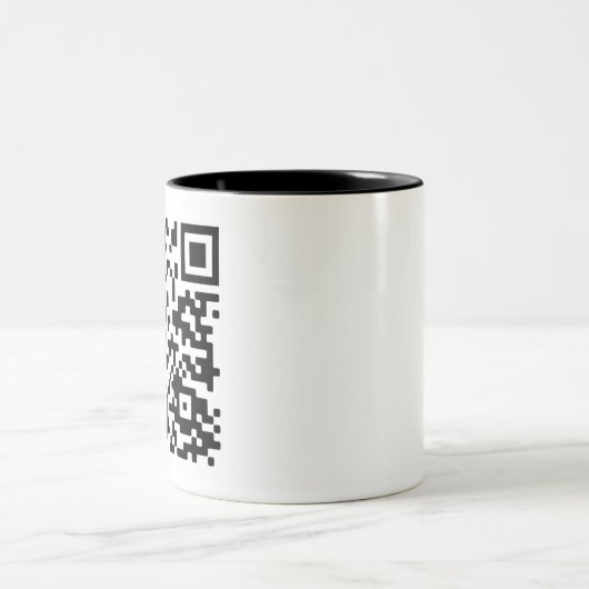 Rick Roll Tweekleurige Koffiemok (Center)