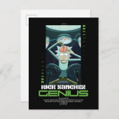 Rick Sanchez Genius Quote Graphic Briefkaart (Voorkant / Achterkant)