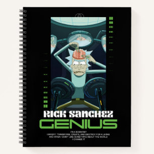 Rick Sanchez Genius Quote Graphic Notitieboek