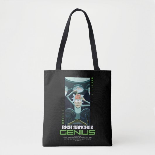 Rick Sanchez Genius Quote Graphic Tote Bag (Voorkant)