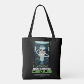 Rick Sanchez Genius Quote Graphic Tote Bag (Achterkant)