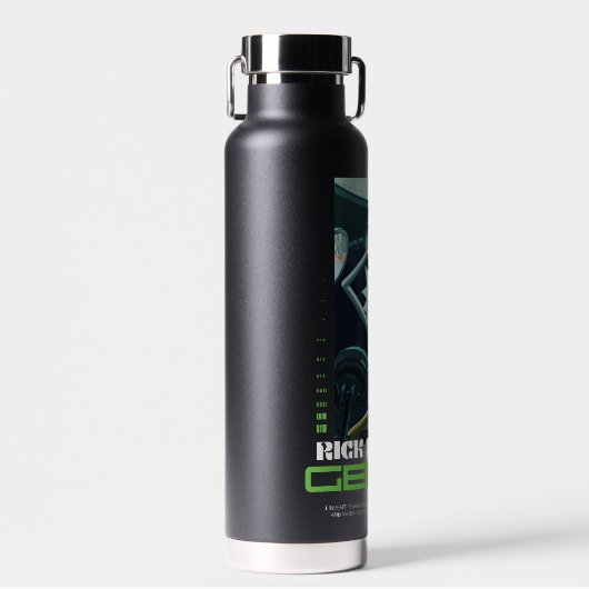 Rick Sanchez Genius Quote Graphic Waterfles (Voorkant)