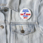 RICK SANTORUM 2012 BUTTON PATRIOTISCHE CHRISTIANEN (In situ)