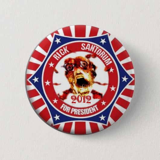 Rick Santorum 2012 Pin Ronde Button 5,7 Cm (Voorkant)