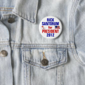 Rick Santorum 2012 Ronde Button 5,7 Cm (In situ)