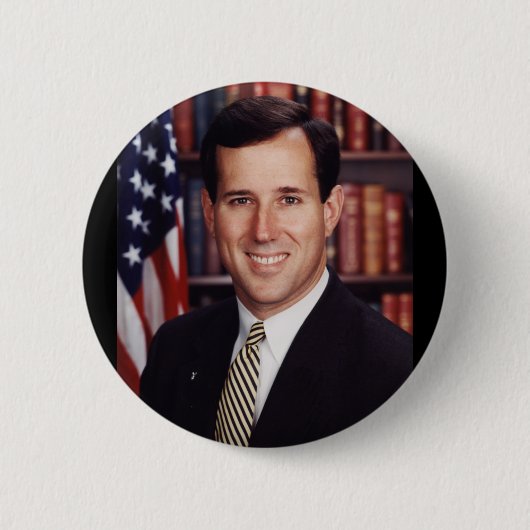 Rick Santorum Ronde Button 5,7 Cm (Voorkant)