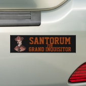 Rick Santorum voor Grand Inquisitor Bumpersticker (Op auto)
