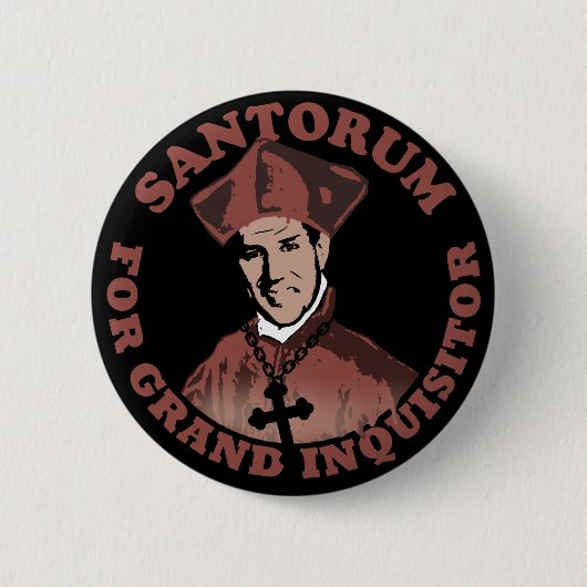 Rick Santorum voor Grand Inquisitor Ronde Button 5,7 Cm (Voorkant)