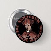Rick Santorum voor Grand Inquisitor Ronde Button 5,7 Cm (Voorkant /achterkant)