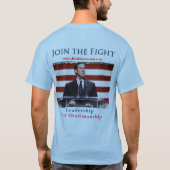 Rick Santorum voor President 2012 T-shirt (Achterkant)