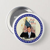 Rick Santorum voor President 2016 Ronde Button 7,6 Cm (Voorkant /achterkant)