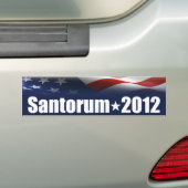 Rick Santorum voor President Bumpersticker (Op auto)