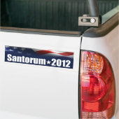 Rick Santorum voor President Bumpersticker (Op Truck)