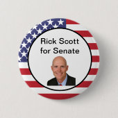 Rick Scott voor Senate Button (Voorkant)
