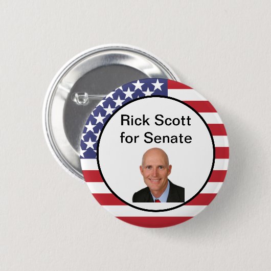 Rick Scott voor Senate Button (Voorkant /achterkant)