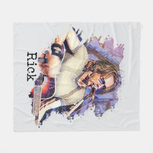 Rick Springfield in Concert Fleece Deken (Voorkant (Horizontaal))