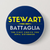 Rick Stewart voor de gouverneur van Iowa Button (Voorkant)