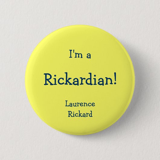 Rickardian Ronde Button 5,7 Cm (Voorkant)