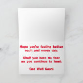 "Ricketts and Terra" Get Well Kaart (Binnen)