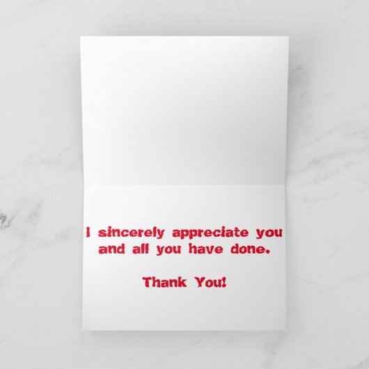 "Ricketts and Terra" - Hartelijk dank - Kaart (Binnen)