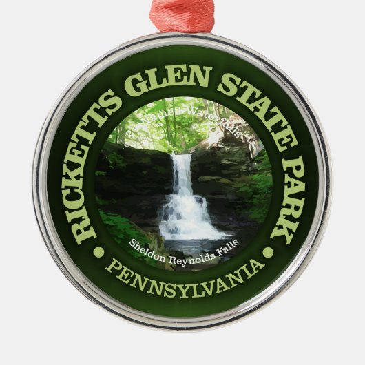 Ricketts Glen Metalen Ornament (Voorkant)