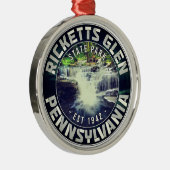 Ricketts Glen Pennsylvania -  Souvenirs Metalen Ornament (Rechts)