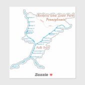 Ricketts Glen SP - Herfst Trail (medium) Sticker (Vel)