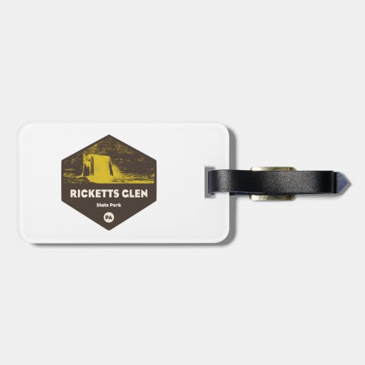 Ricketts Glen State Park Pennsylvania Bagagelabel (Achterkant horizontaal)