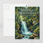 Ricketts Glen State Park Pennsylvania Briefkaart (Voorkant / Achterkant)