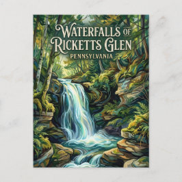 Ricketts Glen State Park Pennsylvania Briefkaart