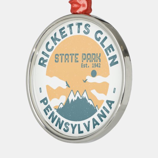 Ricketts Glen State Park Pennsylvania - Metalen Ornament (Links)