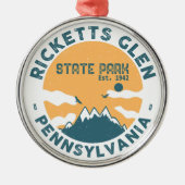 Ricketts Glen State Park Pennsylvania - Metalen Ornament (Voorkant)