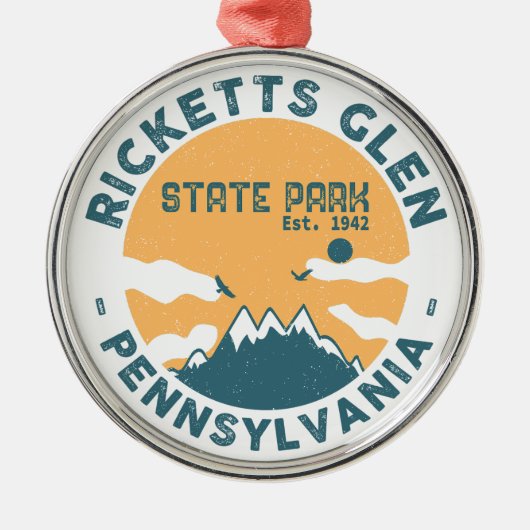 Ricketts Glen State Park Pennsylvania - Metalen Ornament (Voorkant)