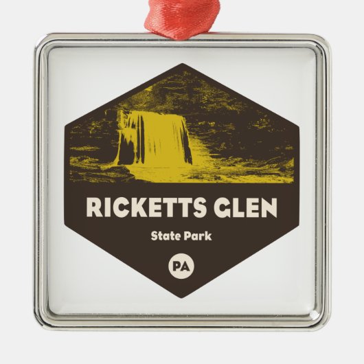 Ricketts Glen State Park Pennsylvania Metalen Ornament (Voorkant)