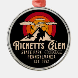 Ricketts Glen State Park Pennsylvania - PA Sp Metalen Ornament