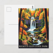 Ricketts Glen State Park Reizen Briefkaart (Voorkant / Achterkant)