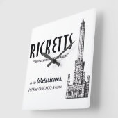 Ricketts Restaurant, Chicago, Illinois Vierkante Klok (Hoek)