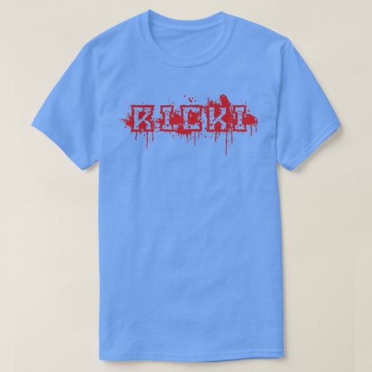 Ricki Voornaam Halloween Costume Personalized T-shirt (Design voorkant)