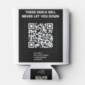 Rickroll QR code Blikjeskoeler (Achterkant)