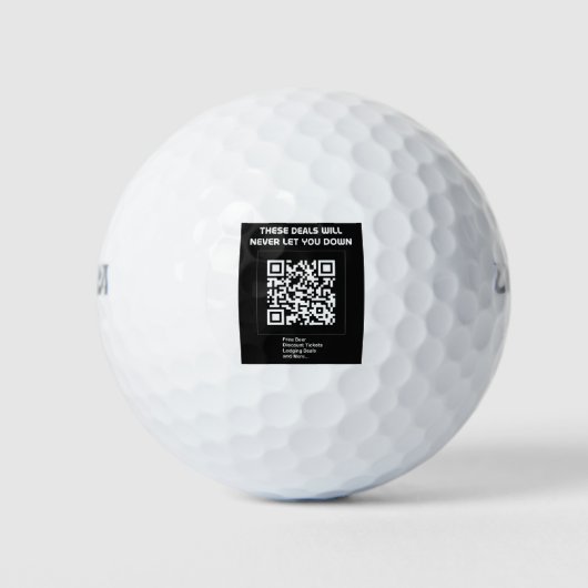 Rickroll QR code Golfballen (Voorkant)