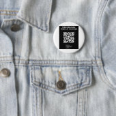 Rickroll QR-code Ronde Button 5,7 Cm (In situ)