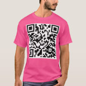 Rickroll QR-code T-shirt (Voorkant)