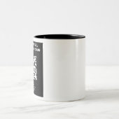 Rickroll QR code Tweekleurige Koffiemok (Center)