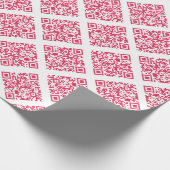 Rickroll Wrapping Paper in red Cadeaupapier (Hoek)