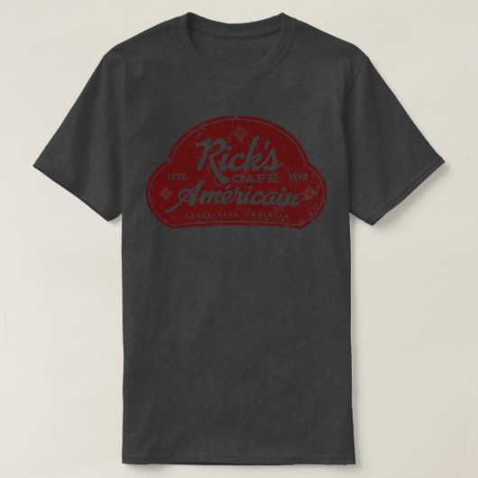 Ricks Cafe Americain T-shirt (Design voorkant)