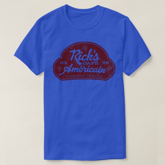 Ricks Cafe Americain T-shirt (Design voorkant)