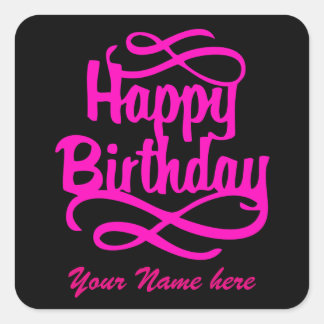 Ricks Happy Birthday stickers